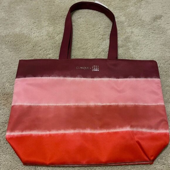Clinique Gradient Pink and Red Women's Tote Bag. NWT - Picture 2 of 7